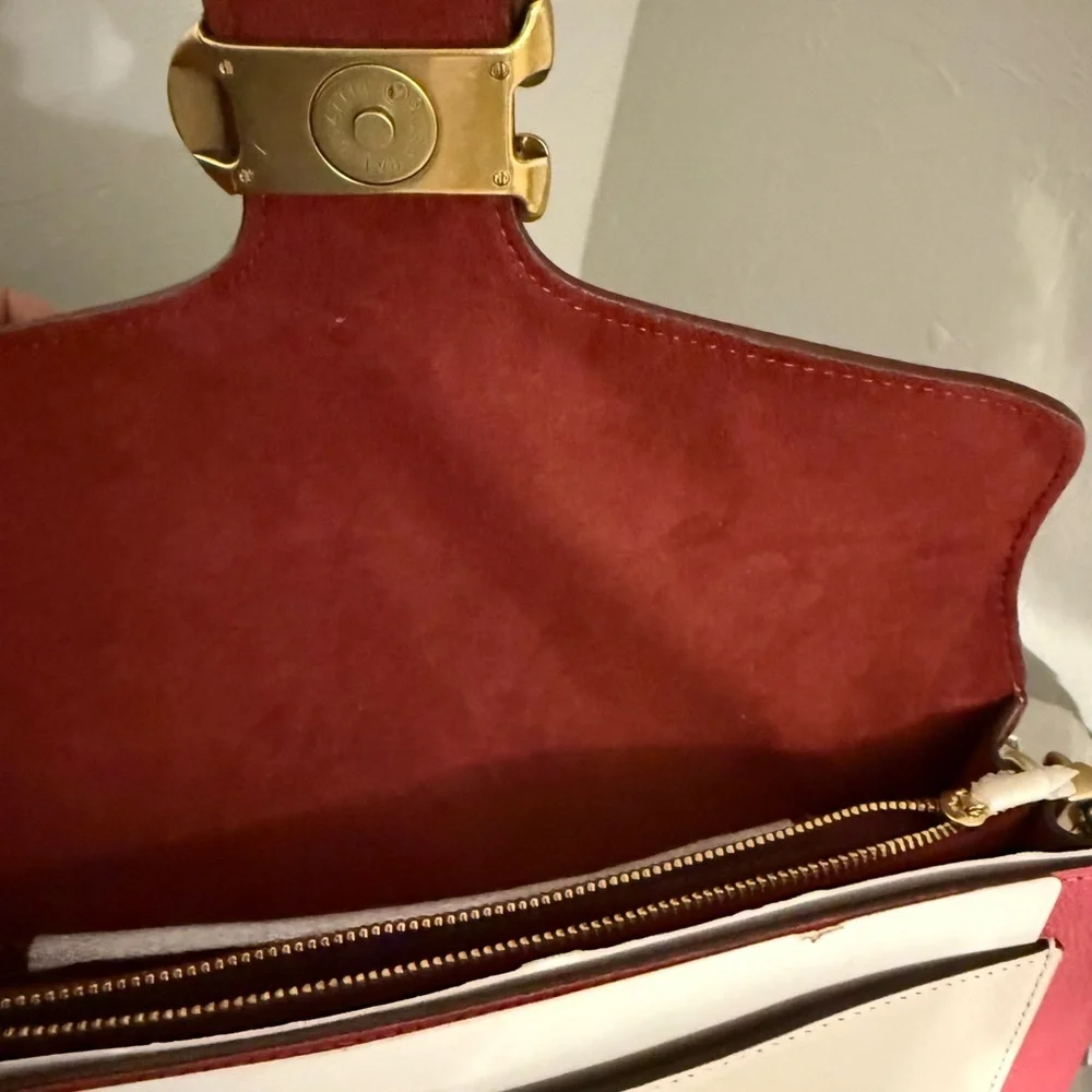 Coach Taby 26 Color-Block Leather Shoulder Bag
